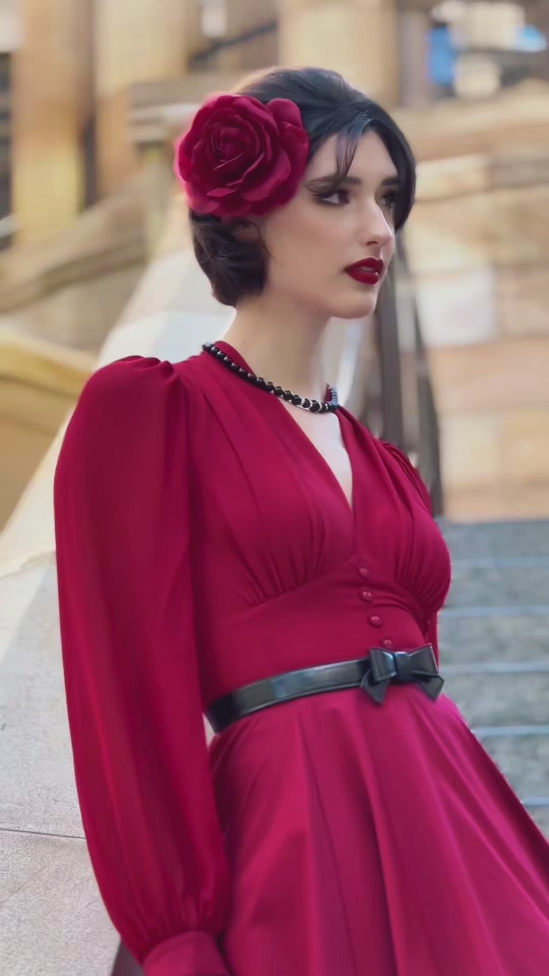 La Fleur Mystique Classic Dress (Red)