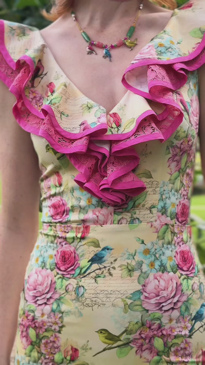 Birdsong Wiggle Dress