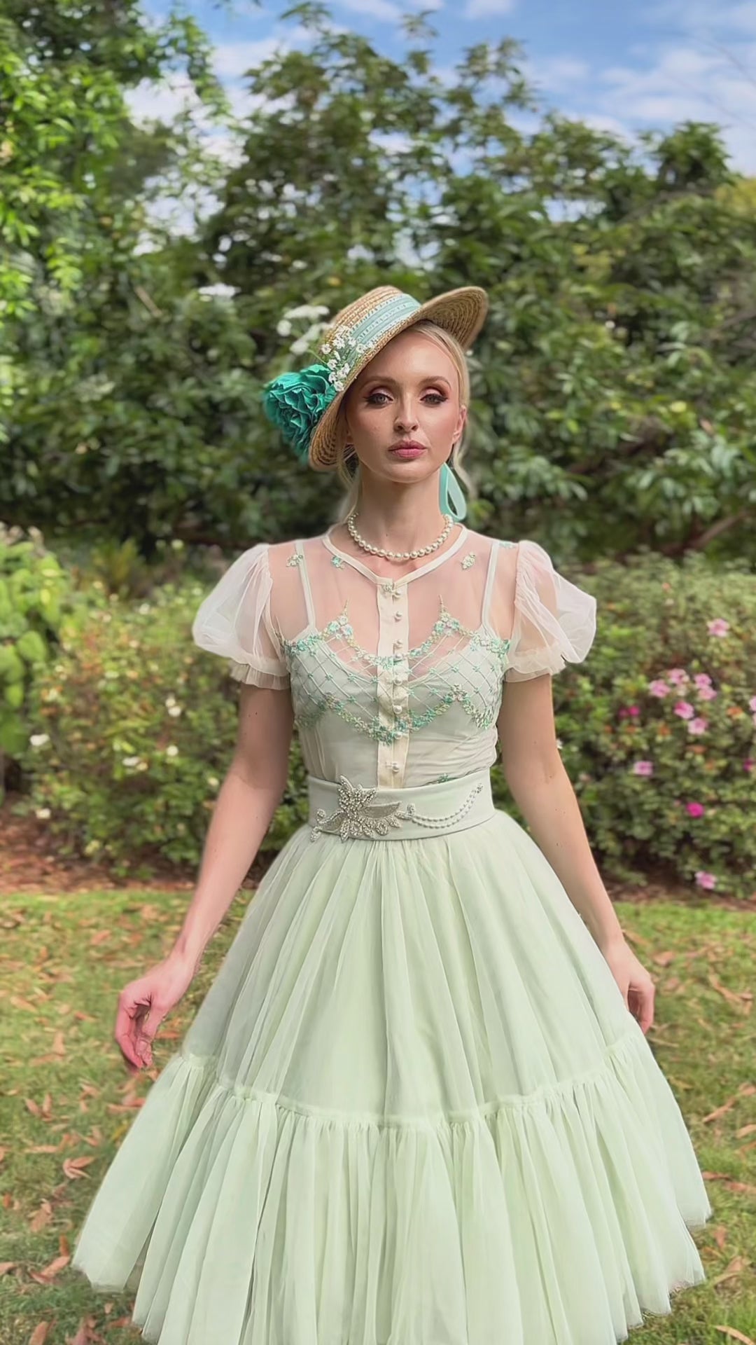 Elysian Tulle Skirt  (Mint)