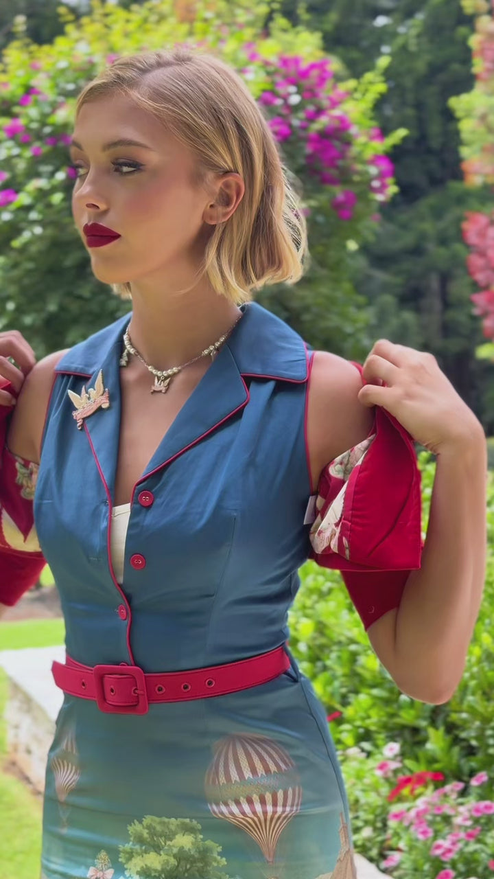 Harptree Village Crop Jacket (Red)