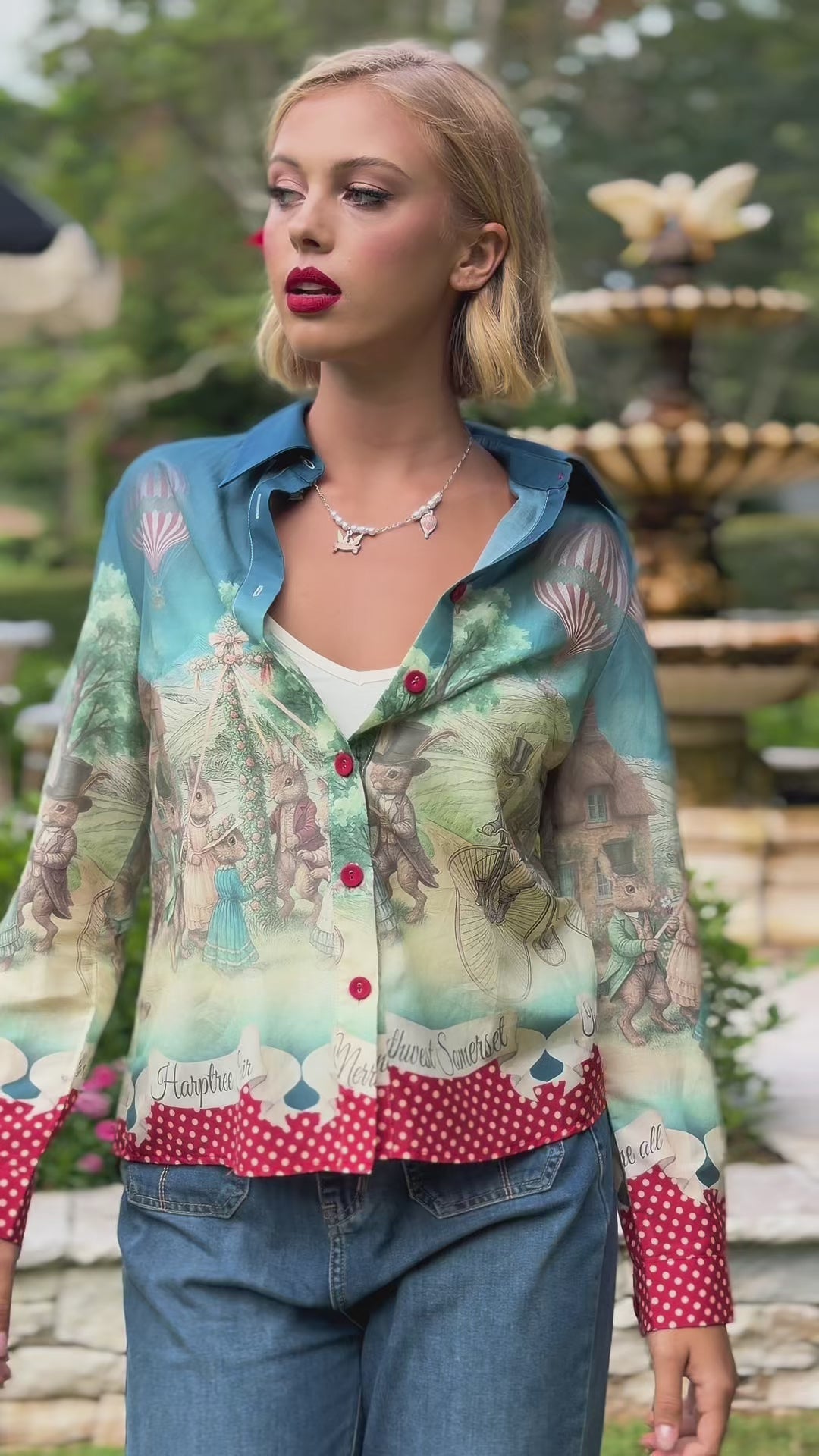 Harptree Village Bunny Blouse