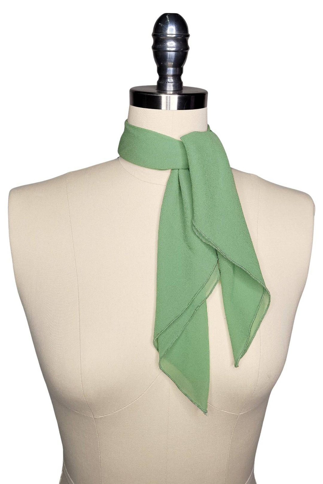 Verona Square Neck Scarf (Green) - Kitten D'Amour