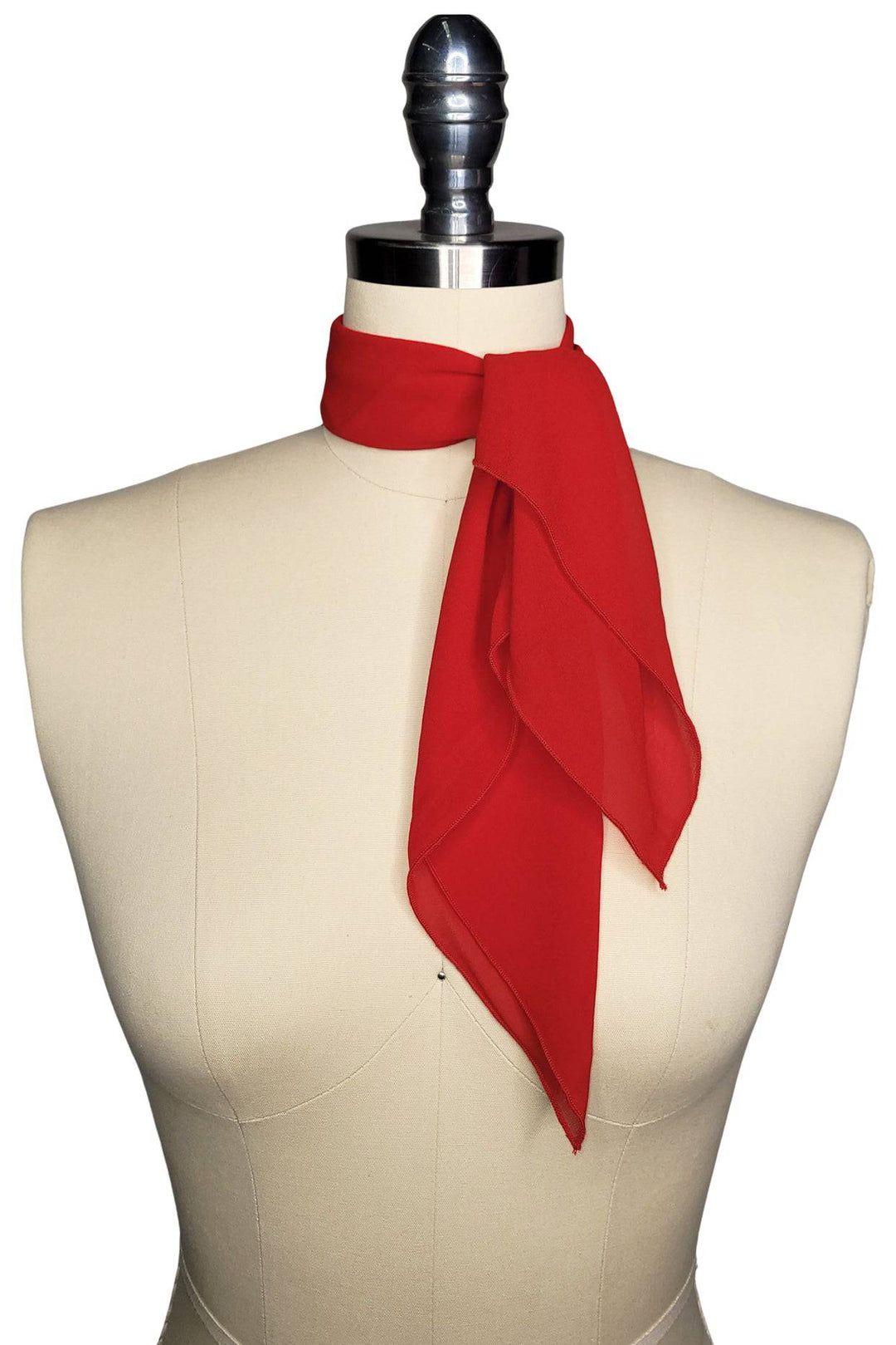 Verona Square Neck Scarf (Red) - Kitten D'Amour