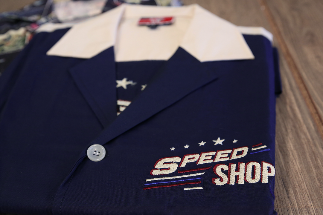 Speed Shop 刺绣保龄球衫
